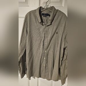 Ralph Lauren Black and White Gingham Shirt